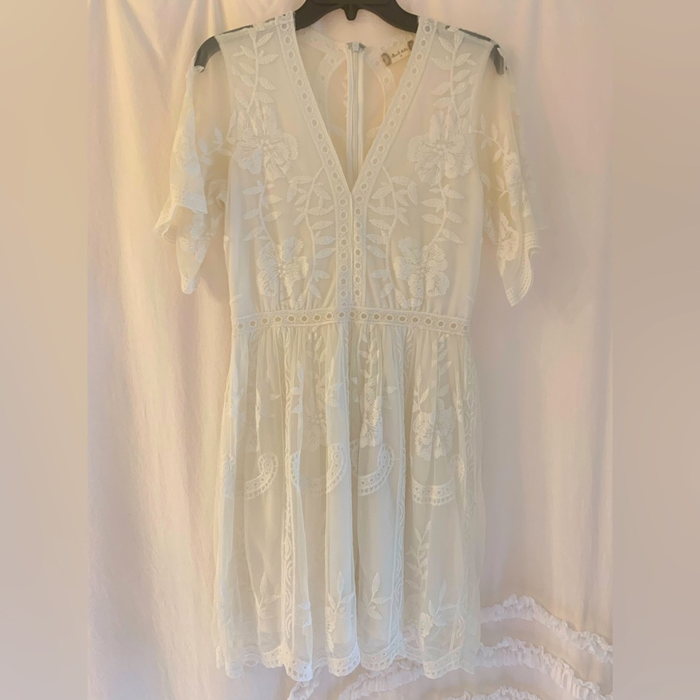 Altar’d State white knee length dress size medium